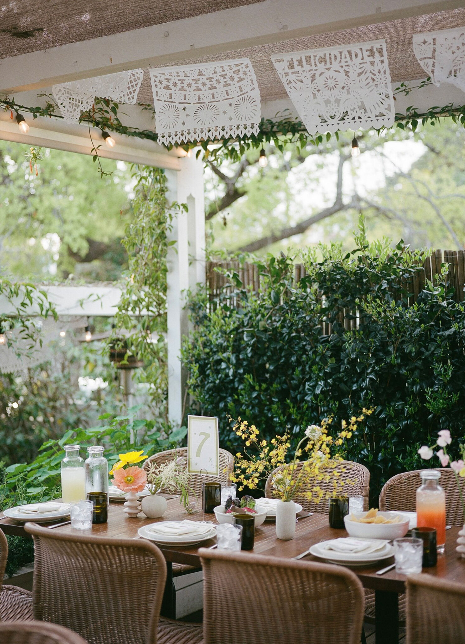 Table set for event at Paloma
